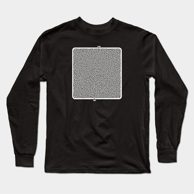 The Great Maze Long Sleeve T-Shirt by comecuba67